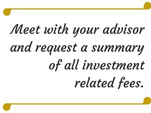 Hidden fees- investment advisors