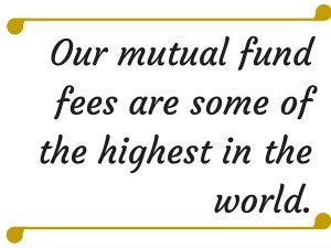 high mutual fund fees